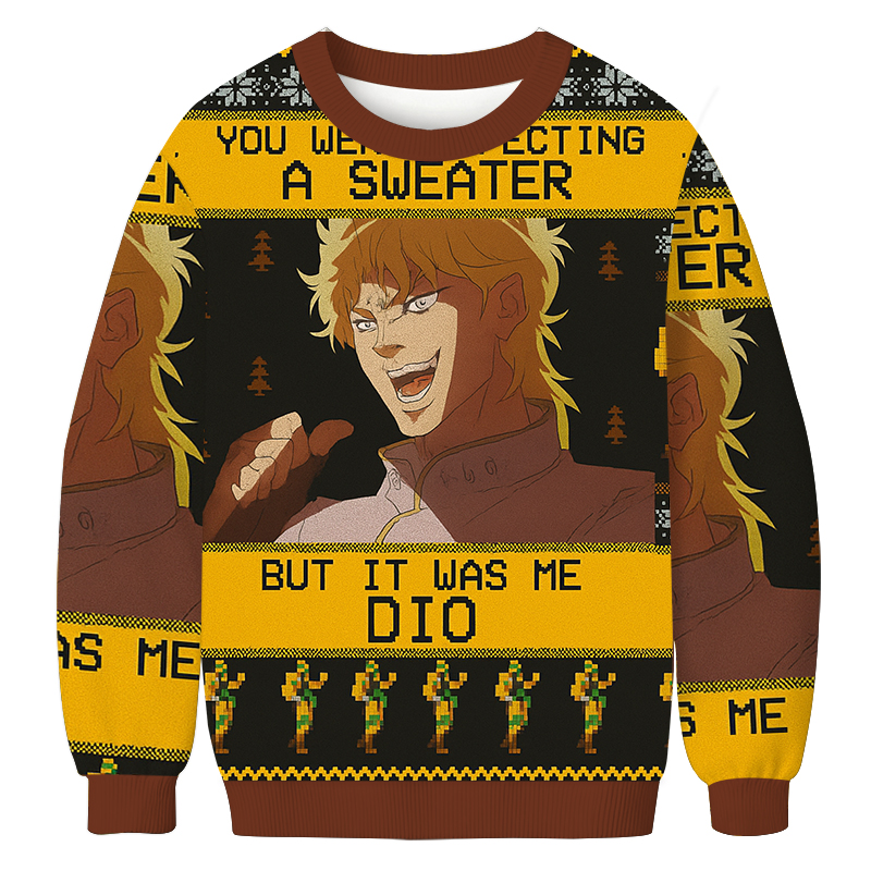 It Was Me Dio Jojo's Bizarre Adventure Christmas Ugly Sweatshirts