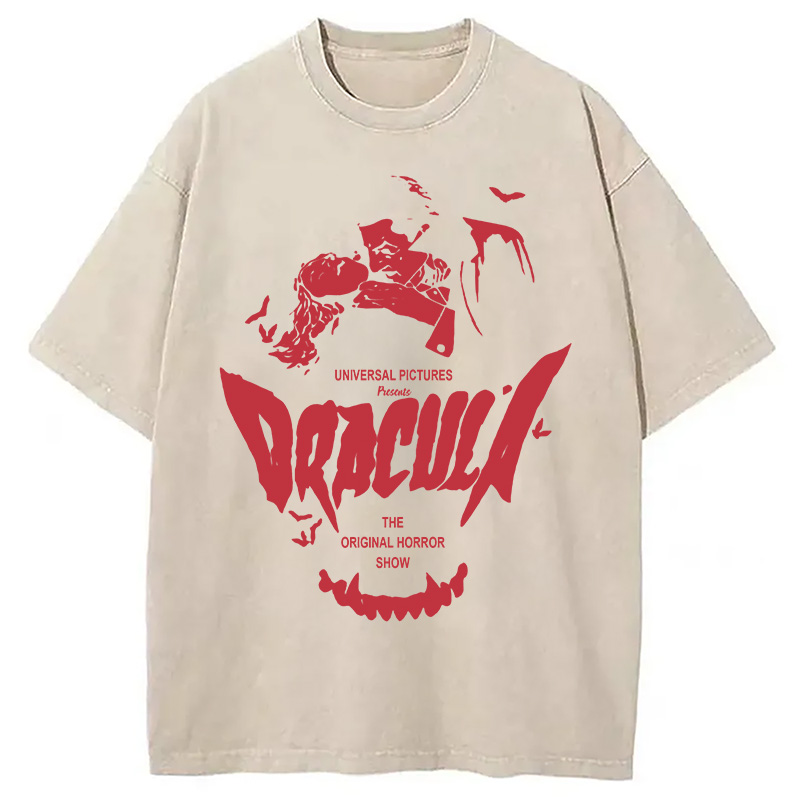 Dracula Horror Washed T-Shirt