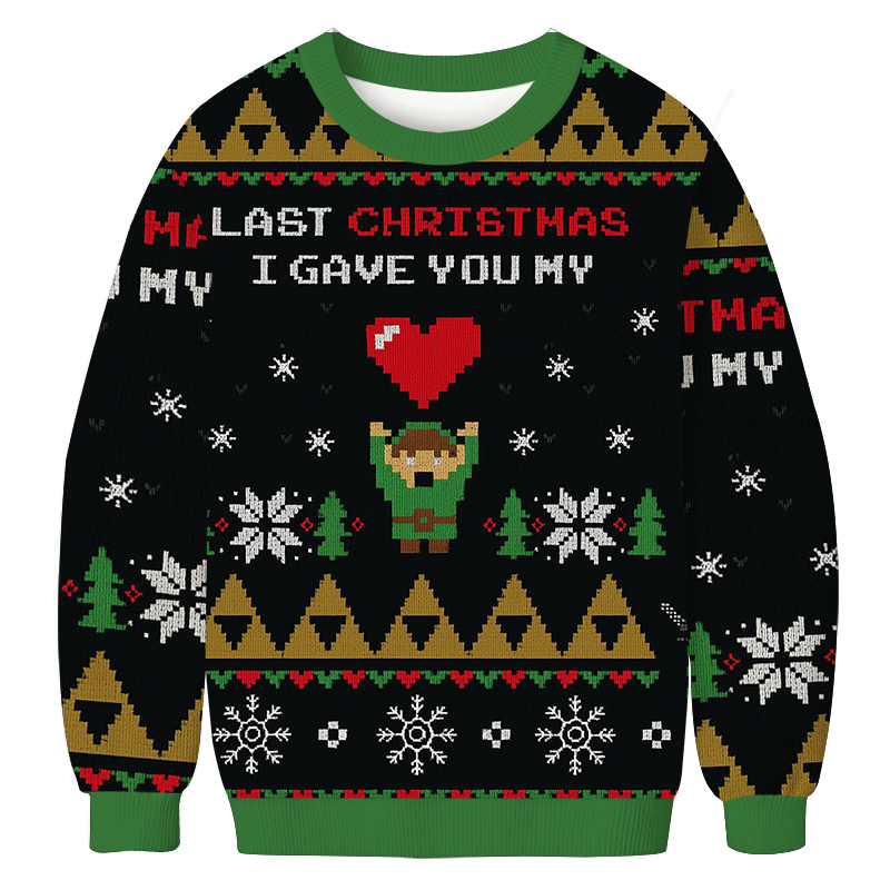 Link To My Heart Zelda Christmas Ugly Sweatshirt