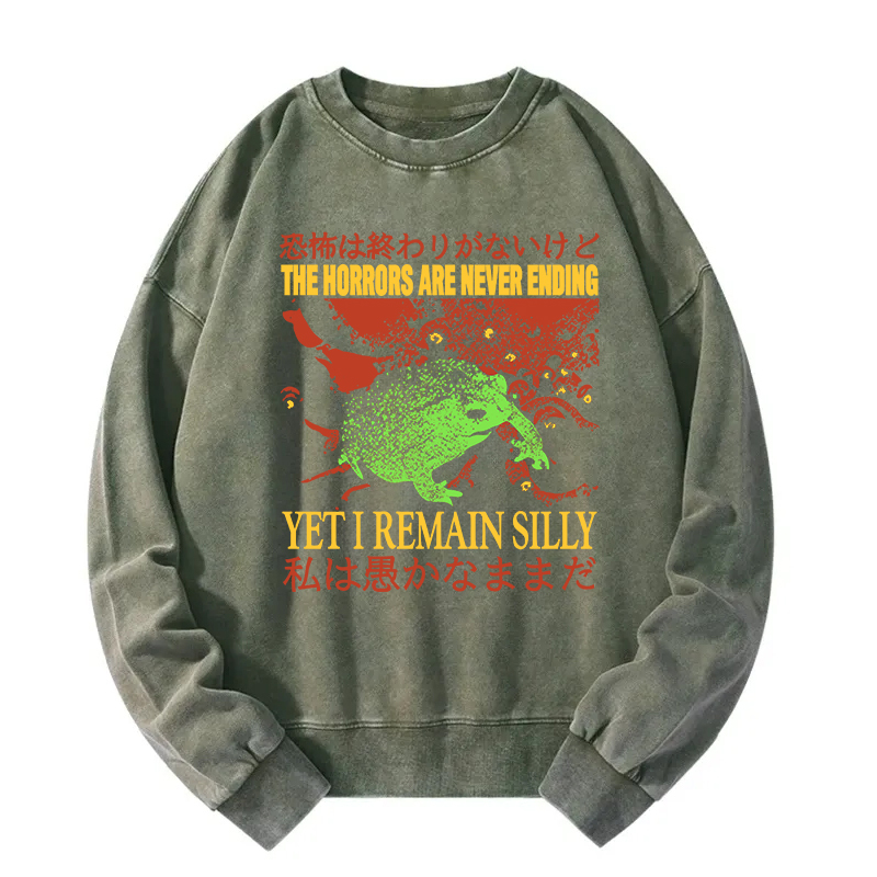 The Horrors are Never Ending Washed Sweatshirt