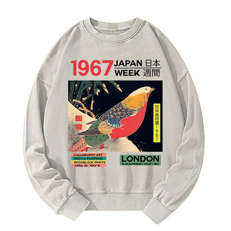 Art Studio Exhibition Japanese Washed Sweatshirt