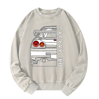 Nissan Skyline GTR R34 Washed Sweatshirt