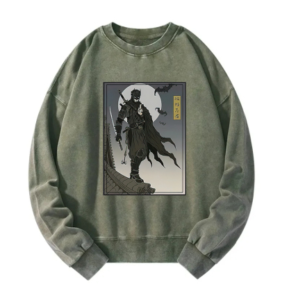 Japanese Batman Ninja Washed Sweatshirt
