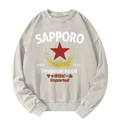 Sapporo Beer Essential Washed Sweatshirt
