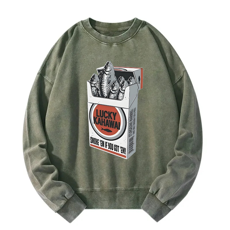 Japanese Lucky Kahawai Washed Sweatshirt