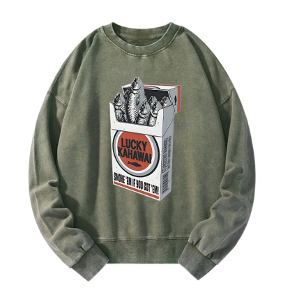 Japanese Lucky Kahawai Washed Sweatshirt