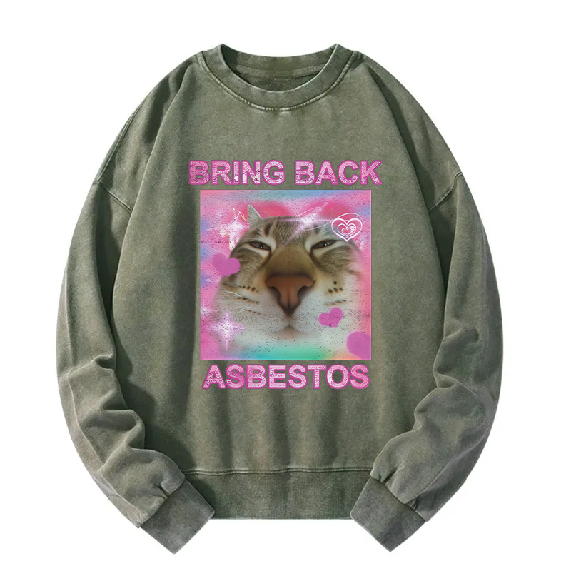 Bring Back Asbestos Washed Sweatshirt
