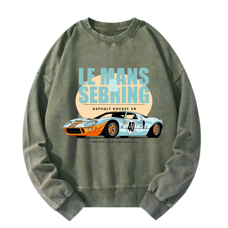 Won At Le Mans & Sebring Washed Sweatshirt