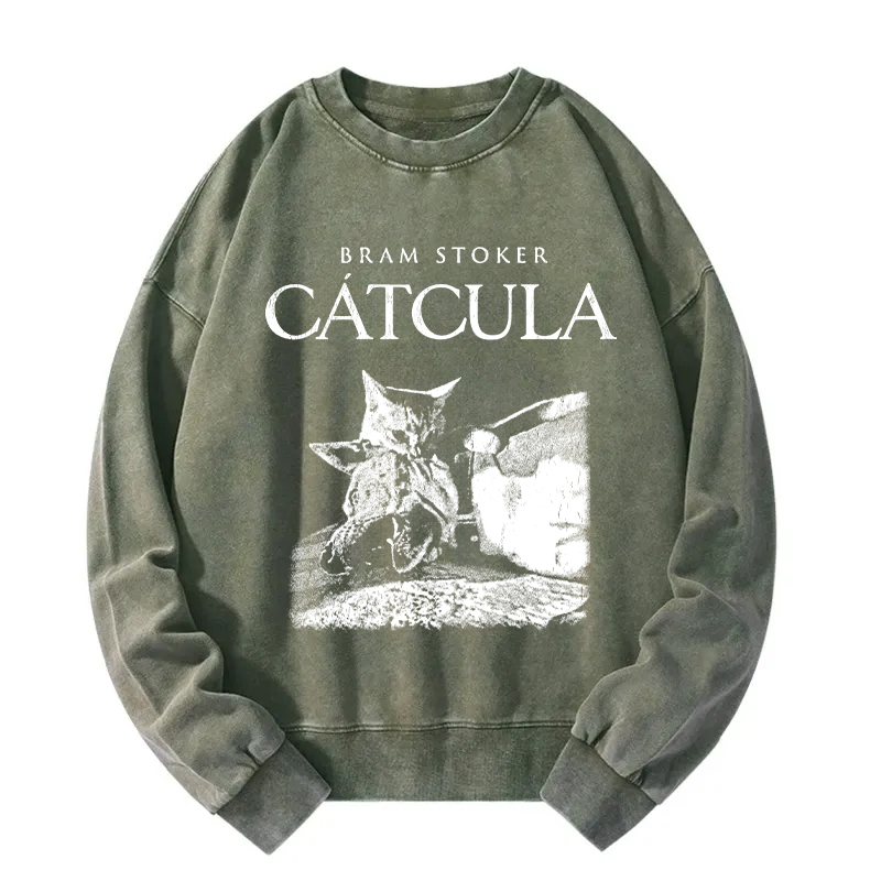 Vampire Catcula Washed Sweatshirt