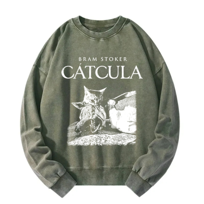 Vampire Catcula Washed Sweatshirt