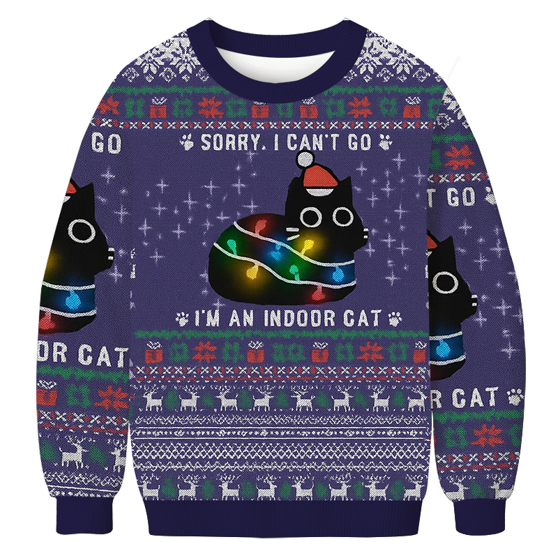 Everything Is Fine Funny Christmas Ugly Sweatshirt