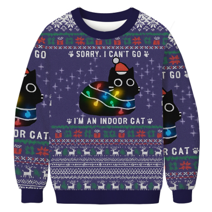 Everything Is Fine Funny Christmas Ugly Sweatshirt