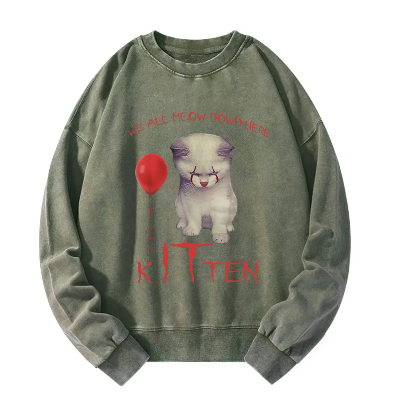 The Kitten Clown Washed Sweatshirt