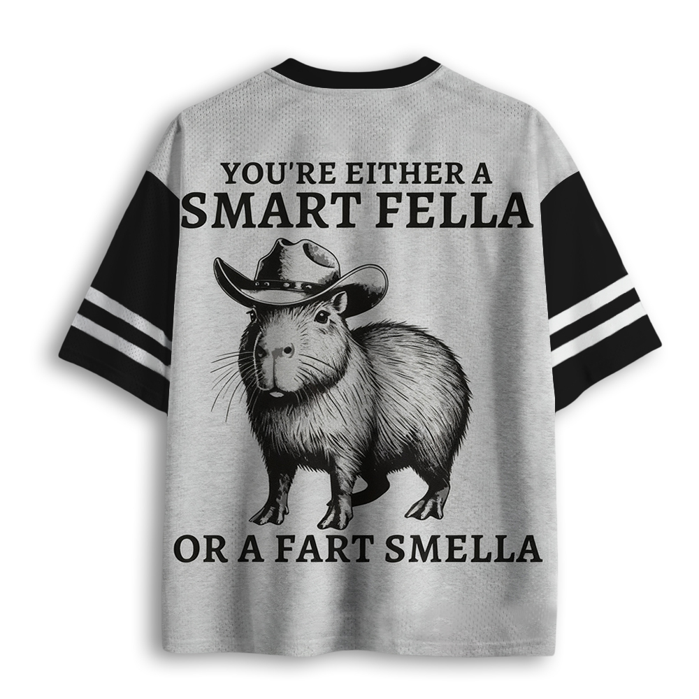 Baddiecat Smart Fella Capybara Mesh Jersey
