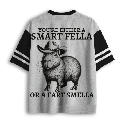Baddiecat Smart Fella Capybara Mesh Jersey