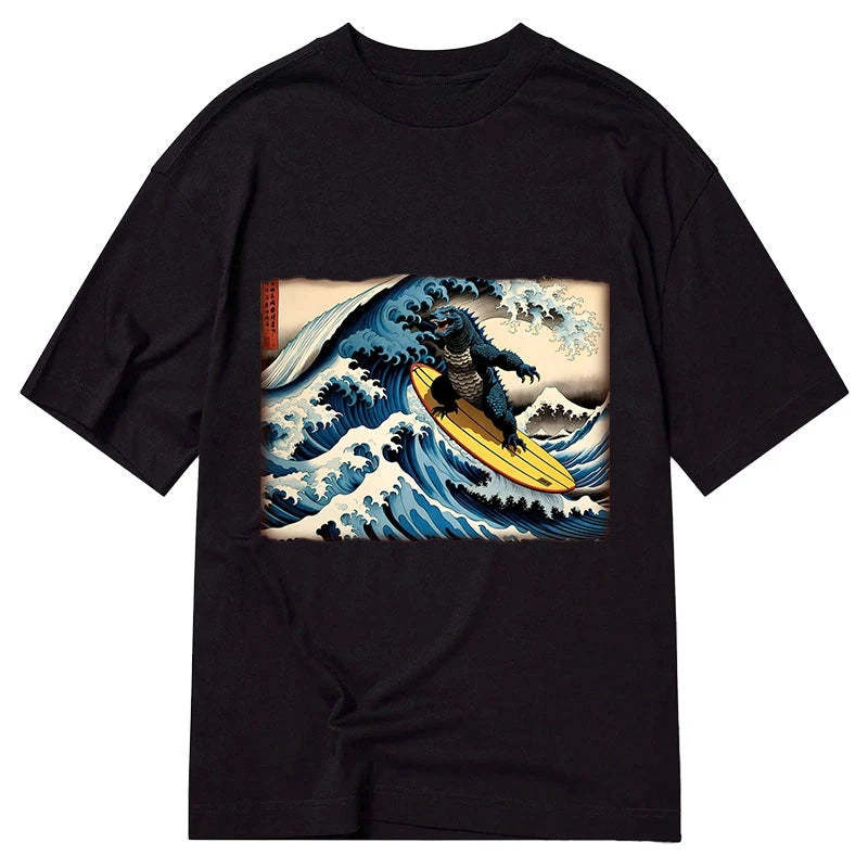 Dinosaur Surfing Japanese Classic T-Shirt