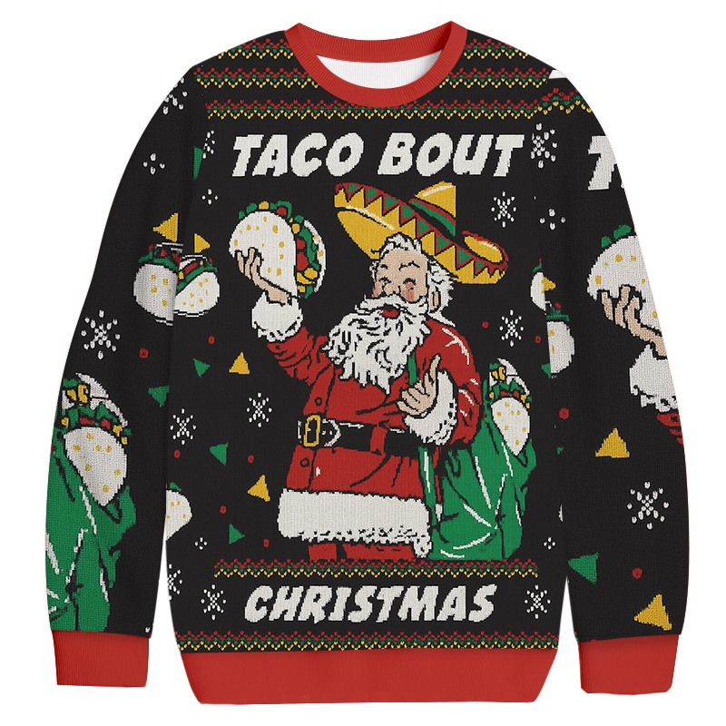 Taco Bout Christmas Ugly Sweatshirt