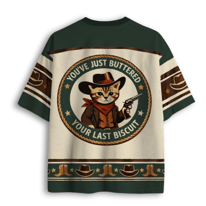 Baddiecat You've Just Buttered Your Last Biscuit Mesh Jersey