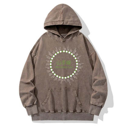 Yamanote Line Stations Circle Washed Hoodie