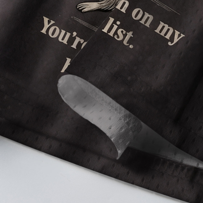 Baddiecat Funny Raccoon You're High on My Bitin’ List Mesh Jersey