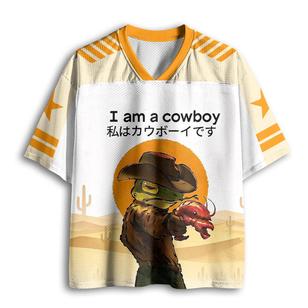 Baddiecat I Am A Cowboy Mesh Jersey