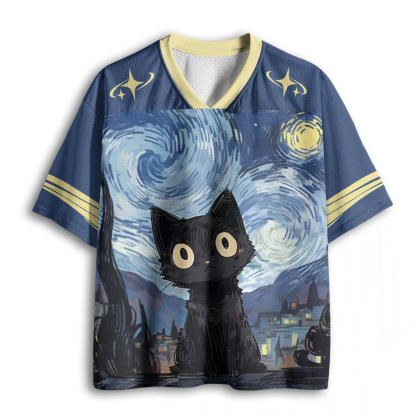 Baddiecat Star Cat Mesh Jersey
