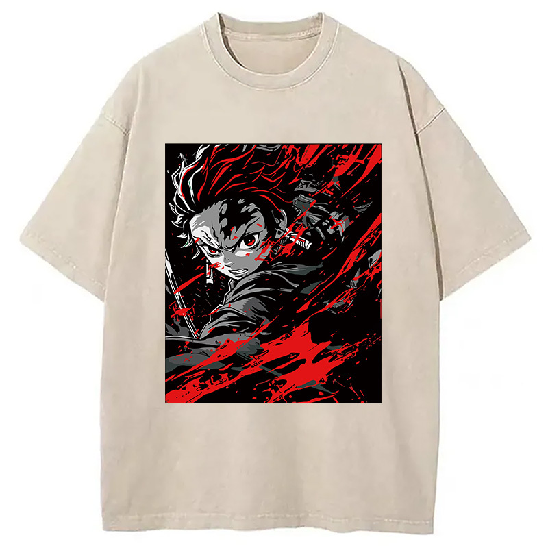 Demon Slayer Daring Duels Washed T-Shirt