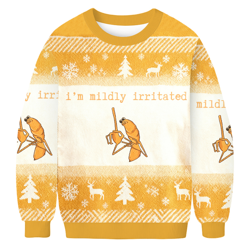 Tokyoviva I'm Mildly Irritated Christmas Ugly Sweatshirt