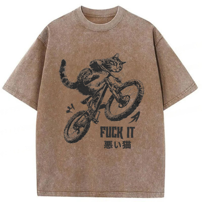 Tokyoviva Bad Cat Washed T-shirt