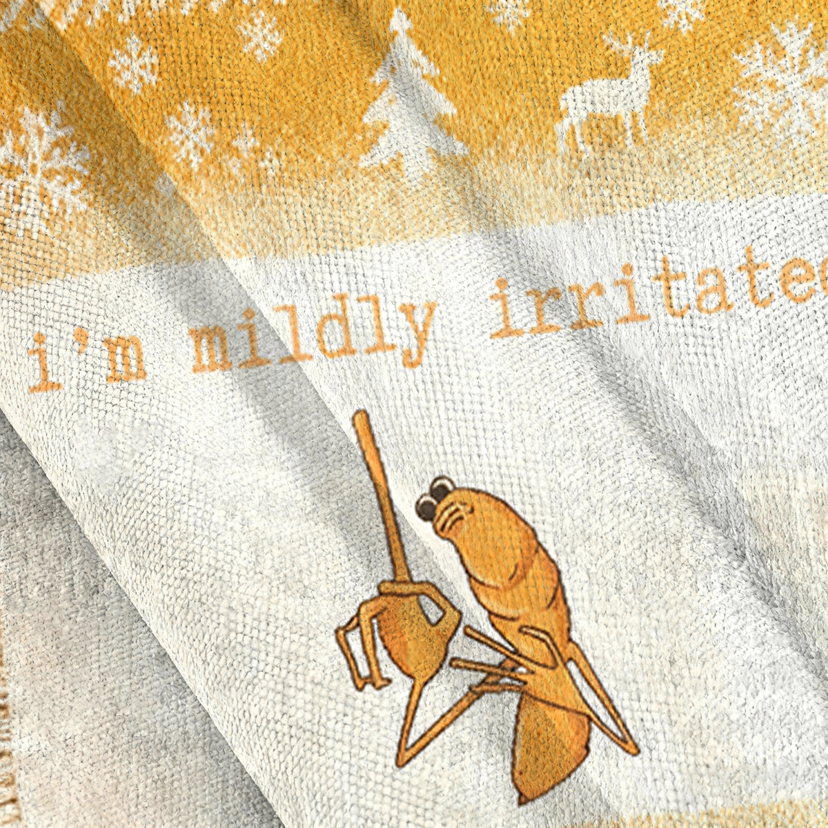 Baddiecat I'm Mildly Irritated Christmas Ugly Sweatshirt