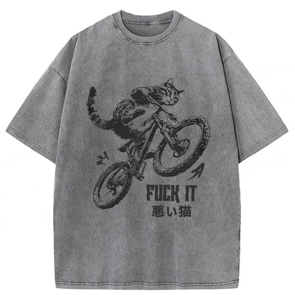 Tokyoviva Bad Cat Washed T-shirt