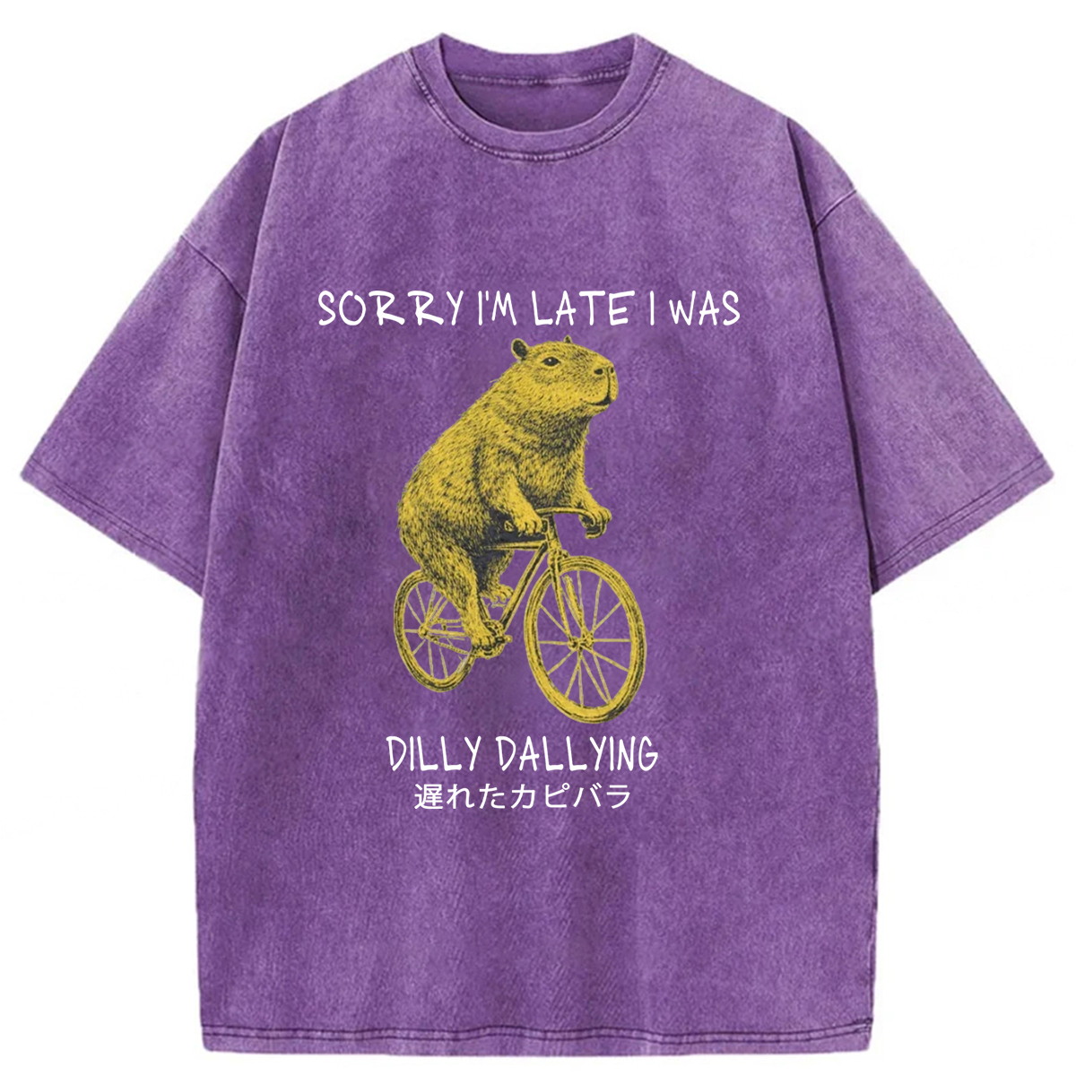 Tokyoviva Delayed Capybaras Washed T-shirt