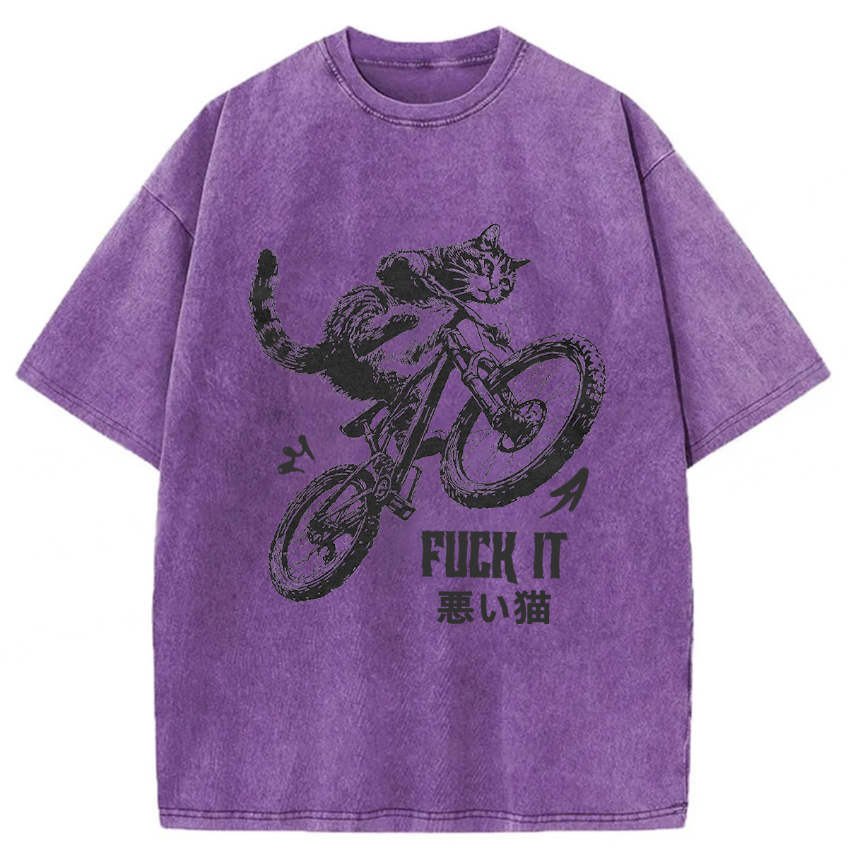 Tokyoviva Bad Cat Washed T-shirt