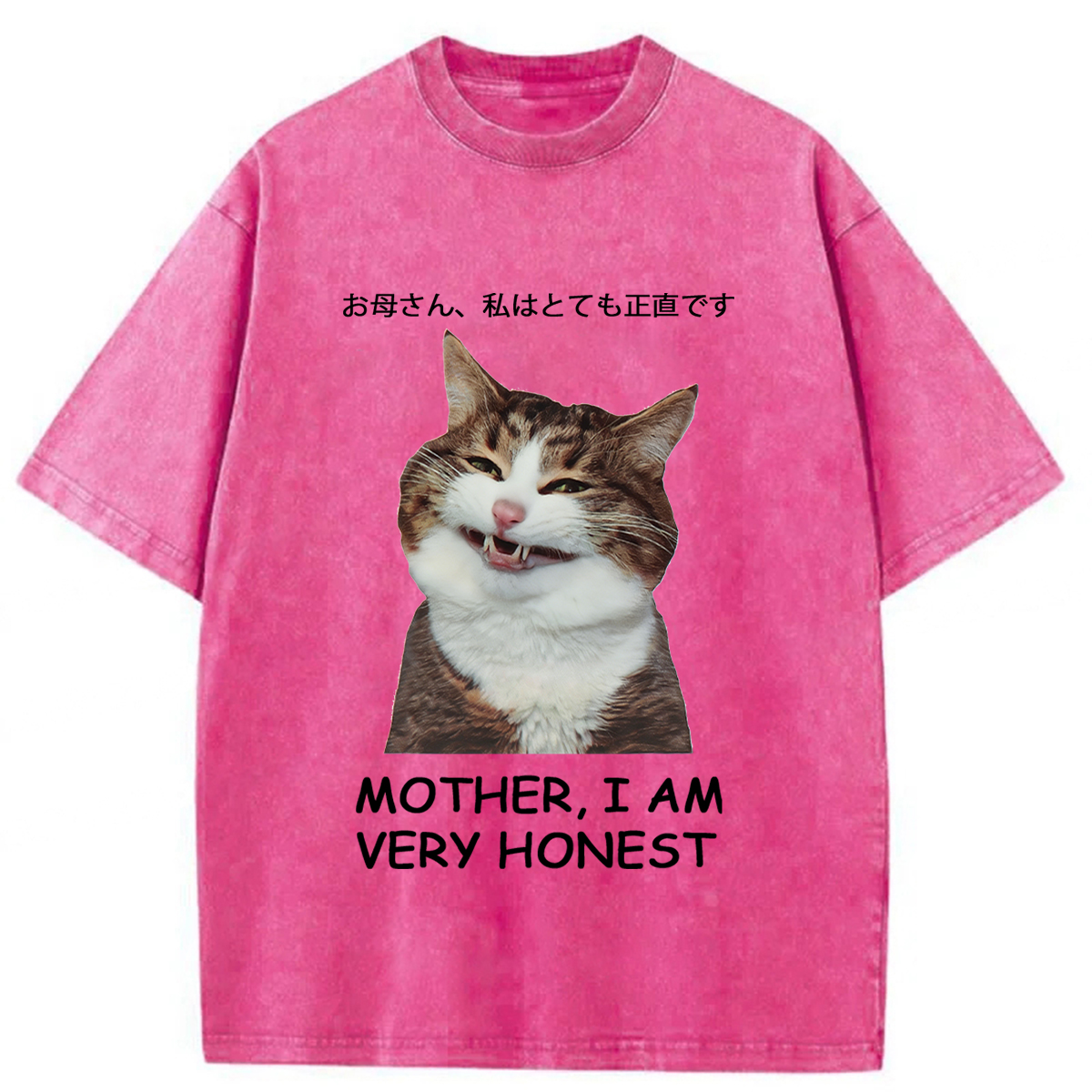 Tokyoviva Honest Cat Washed T-shirt