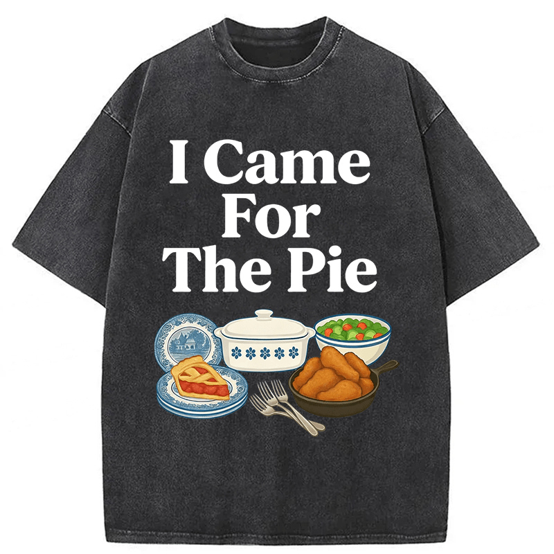 Tokyoviva I Came For The Pie Washed T-shirt