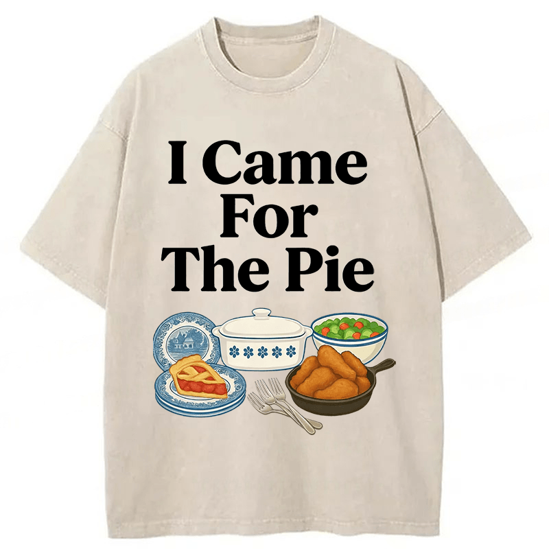 Tokyoviva I Came For The Pie Washed T-shirt