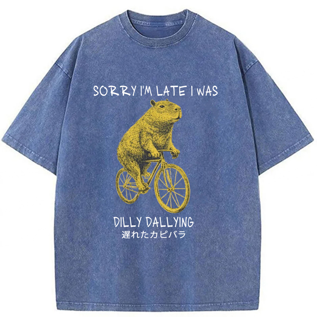 Tokyoviva Delayed Capybaras Washed T-shirt