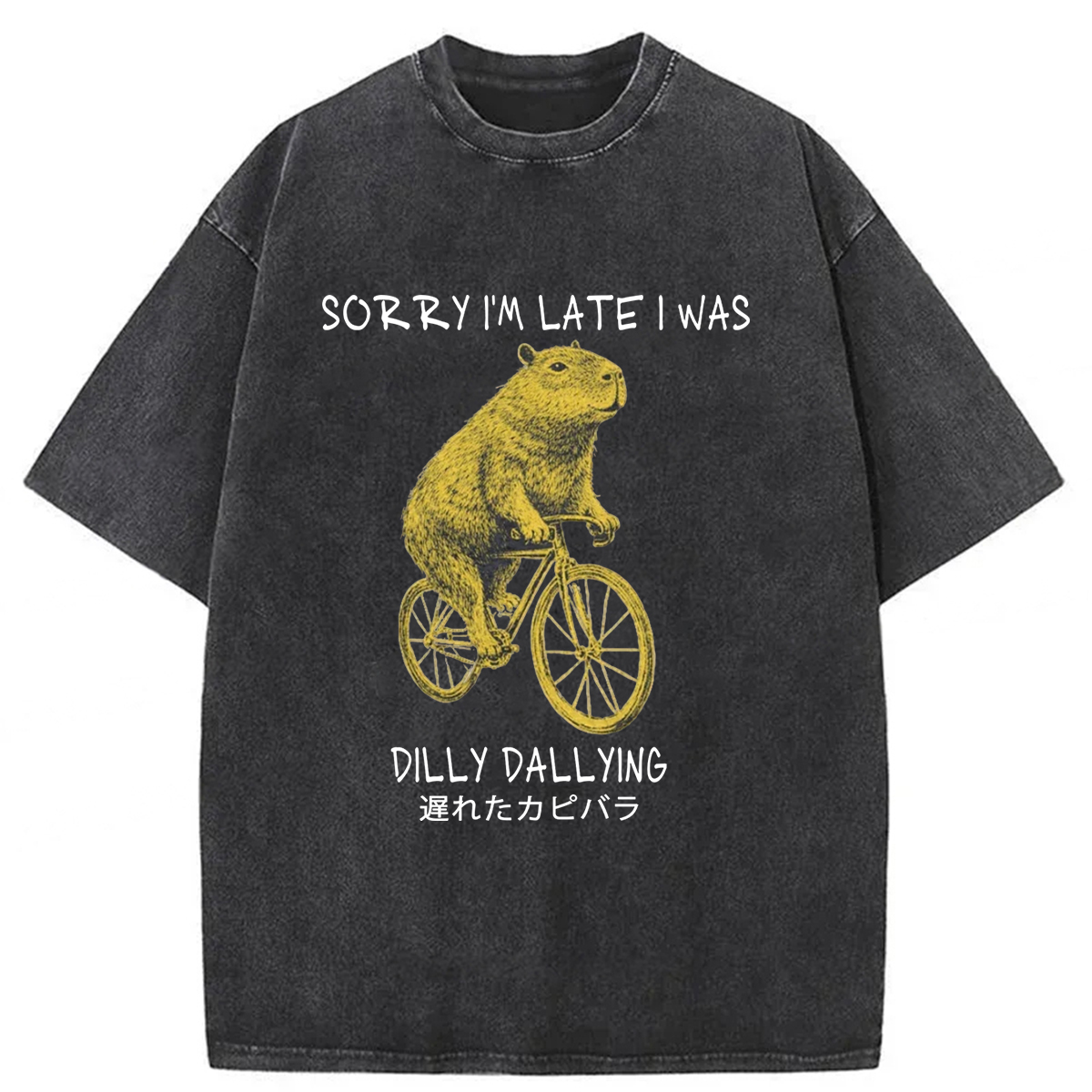 Tokyoviva Delayed Capybaras Washed T-shirt