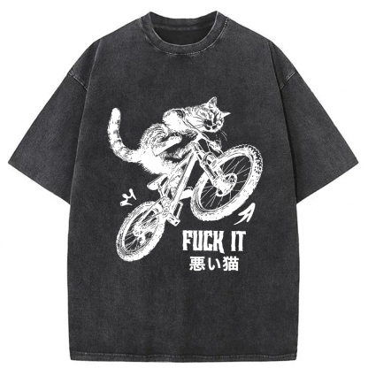 Tokyoviva Bad Cat Washed T-shirt