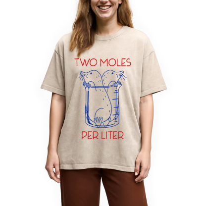 Two Moles Per Liter Washed T-Shirt