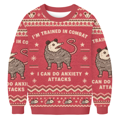 Baddiecat I Can Do Anxiety Attacks Ugly Sweatshirt