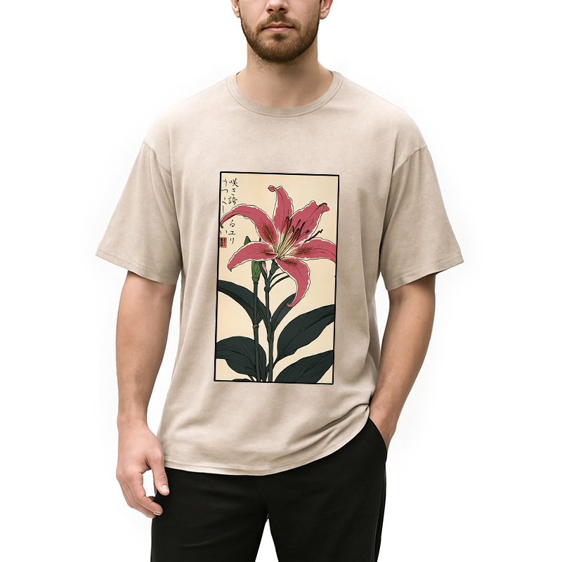 Retro Lily Washed T-Shirt