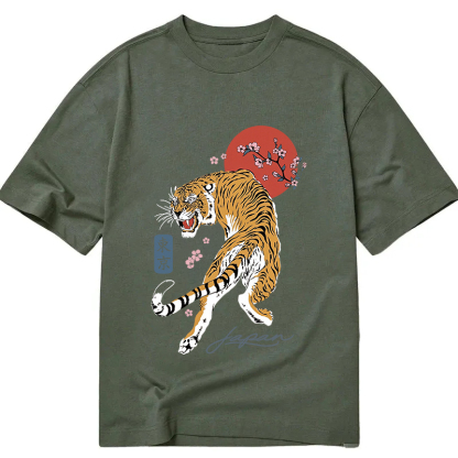 Tiger Blossom Japanese Sakura Classic T-Shirt