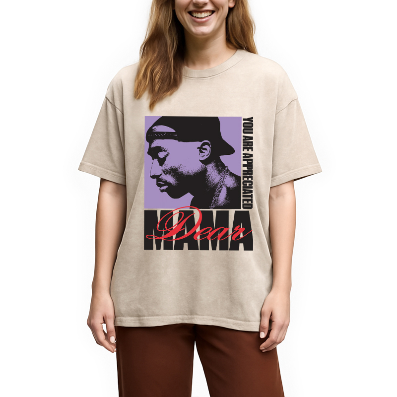 Tupac Dear Mama Appreciated Washed T-Shirt