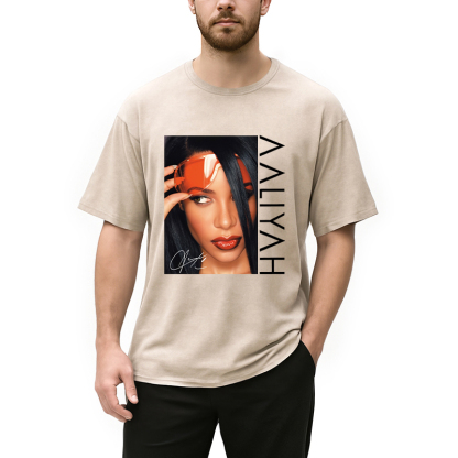 Aaliyah Vintage Washed T-Shirt