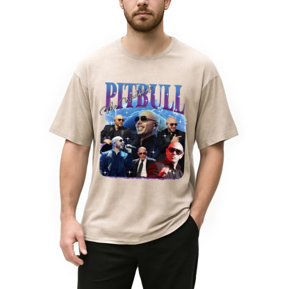 Pitbull Mr.Worlwide Retro Washed T-Shirt