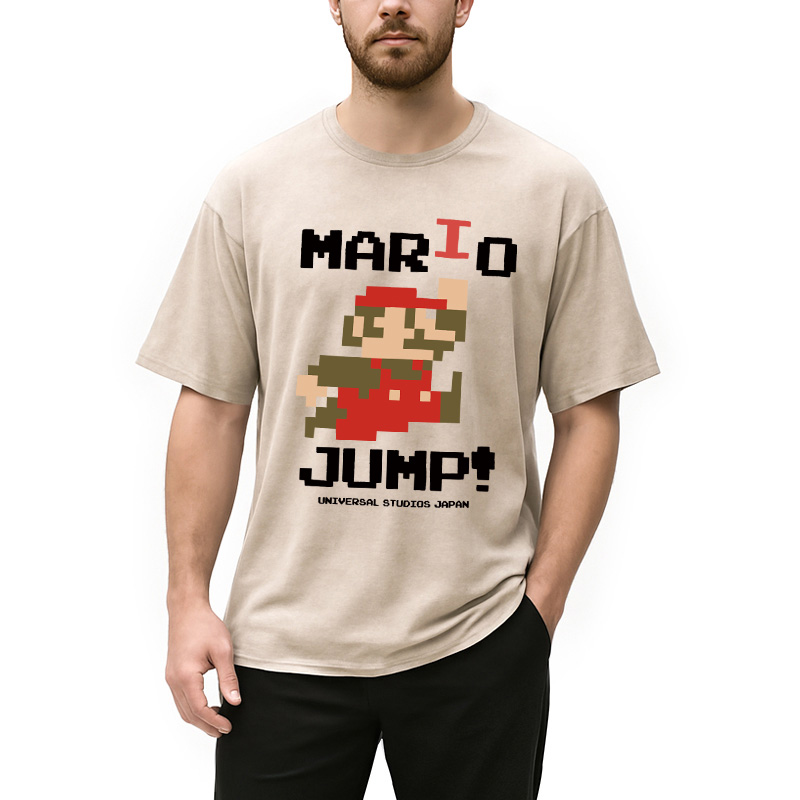 Nintendo Mario Jump Washed T-Shirt