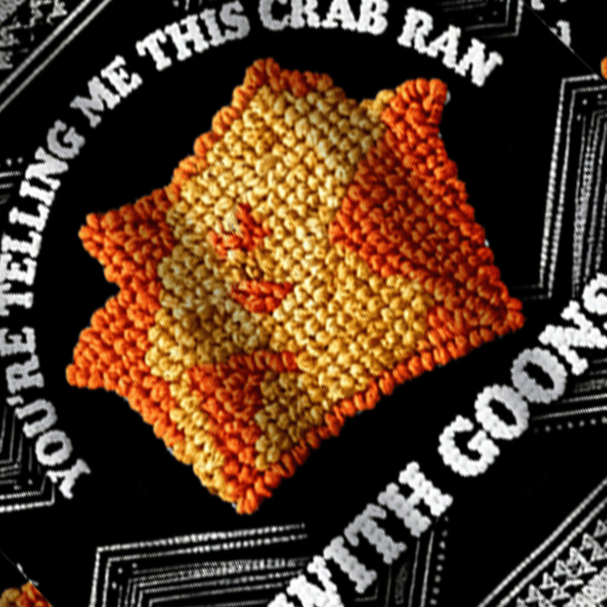 Baddiecat You're Telling Me This Crab Ran With Goons Christmas Ugly Sweatshirt