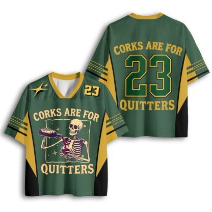 Baddiecat Corks Are For Quitters Mesh Jersey