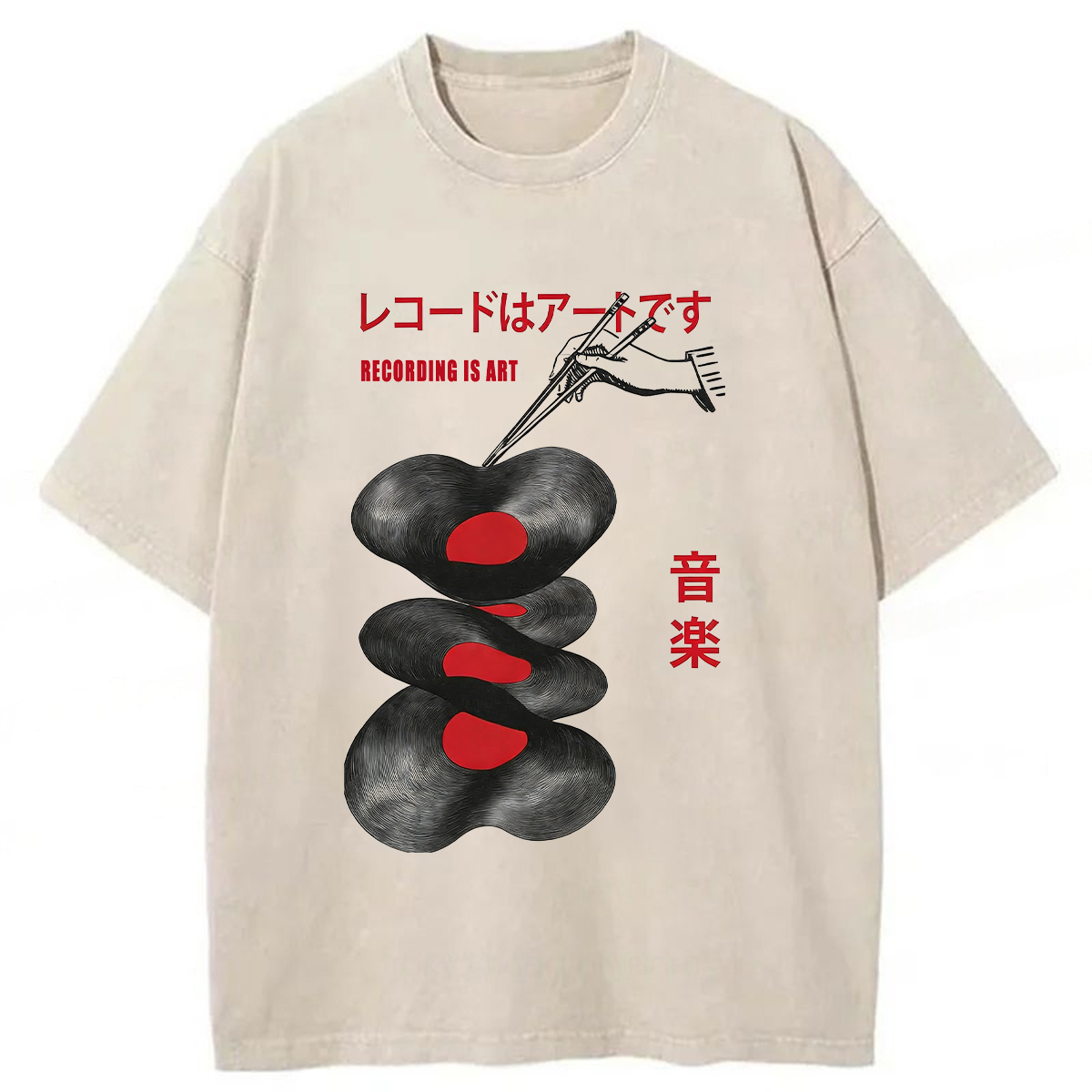 Tokyoviva Records Art Washed T-shirt